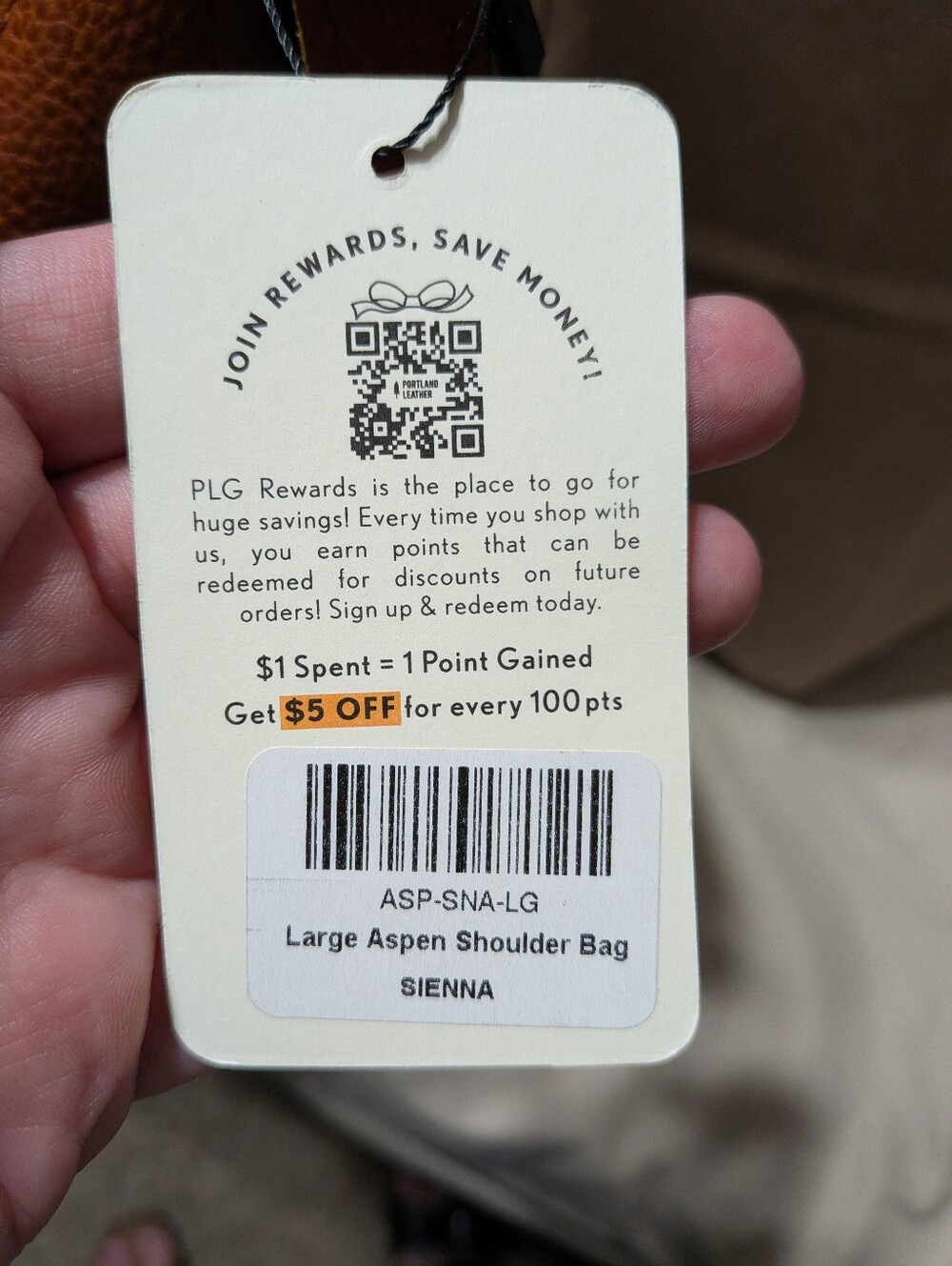 Portland Leather Goods Large Aspen Bag NWT - Picture 5 of 5